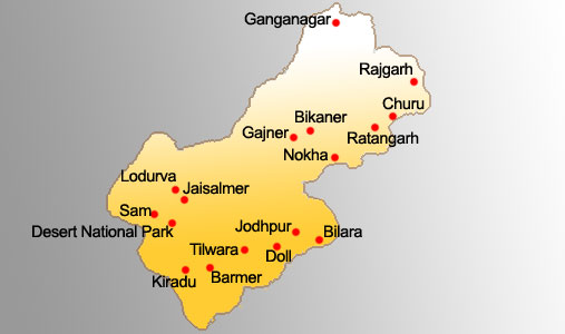 Rajasthan - Desert Circuit Map