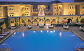 Sarovar - the pool side Restaurant at Hotel Gorbandh Palace, Jaisalmer