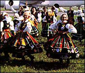 Traditional dance of Poland